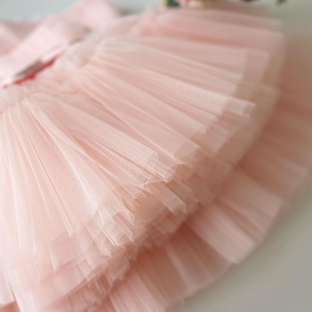One shoulder Fluffy Dress