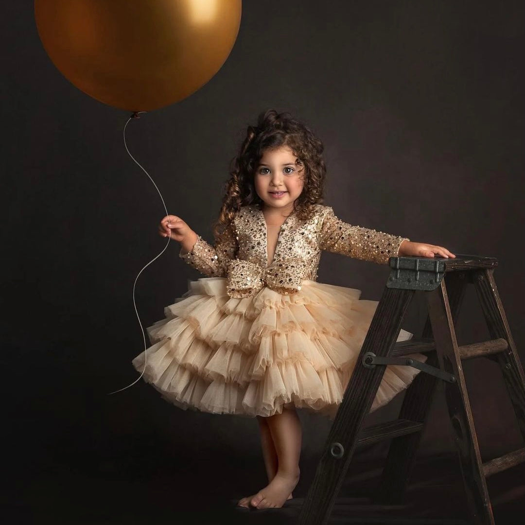 The Gold Sequence Dress