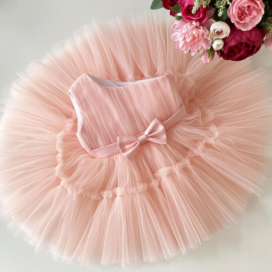 One shoulder Fluffy Dress
