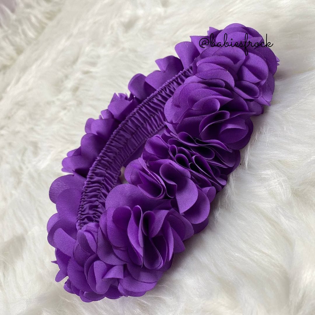 Flowery Purple Baby Dress