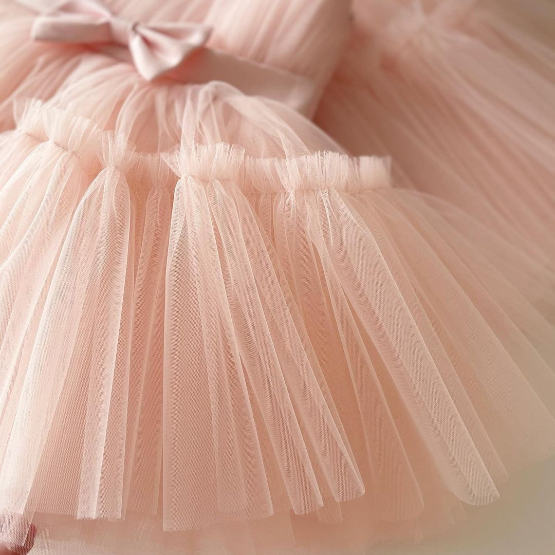 One shoulder Fluffy Dress
